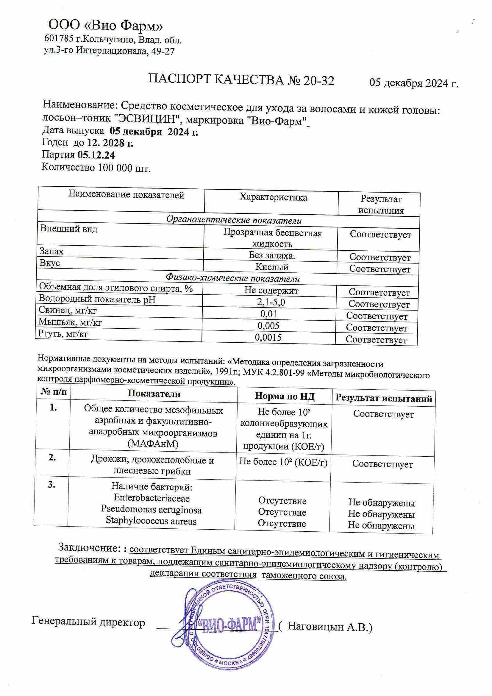 Паспорт №122024